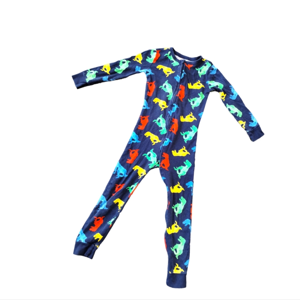 Old Navy 5T Colorful T-Rex 🦖 Fun Dinosaur Pattern footless pajamas